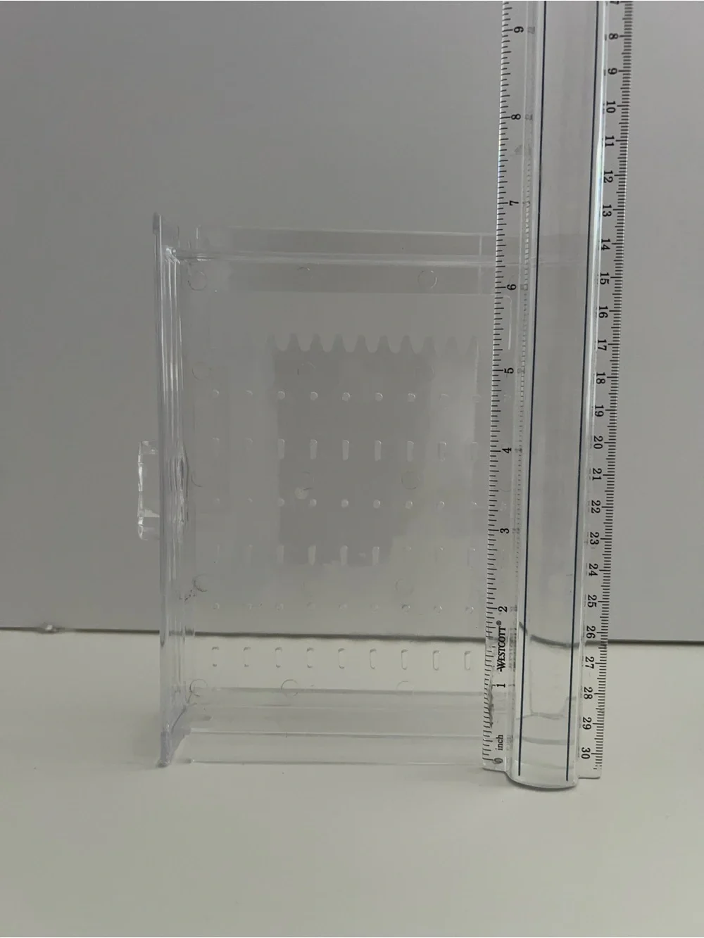 Clear Plastic Drawer Organizer with Brown Drawers - Home Storage & Organization