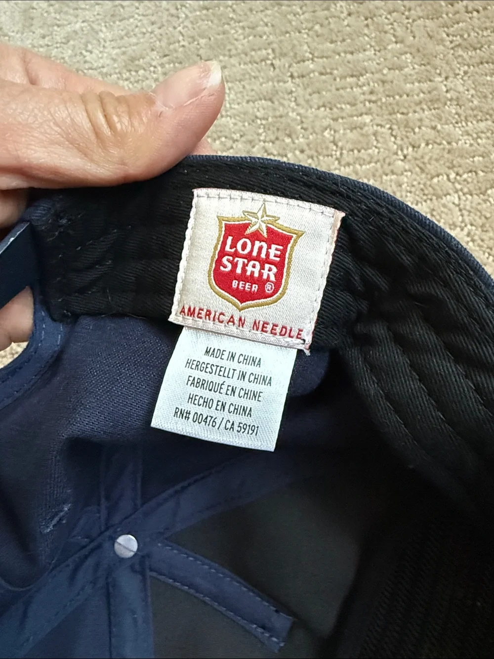 Lone Star navy snapback