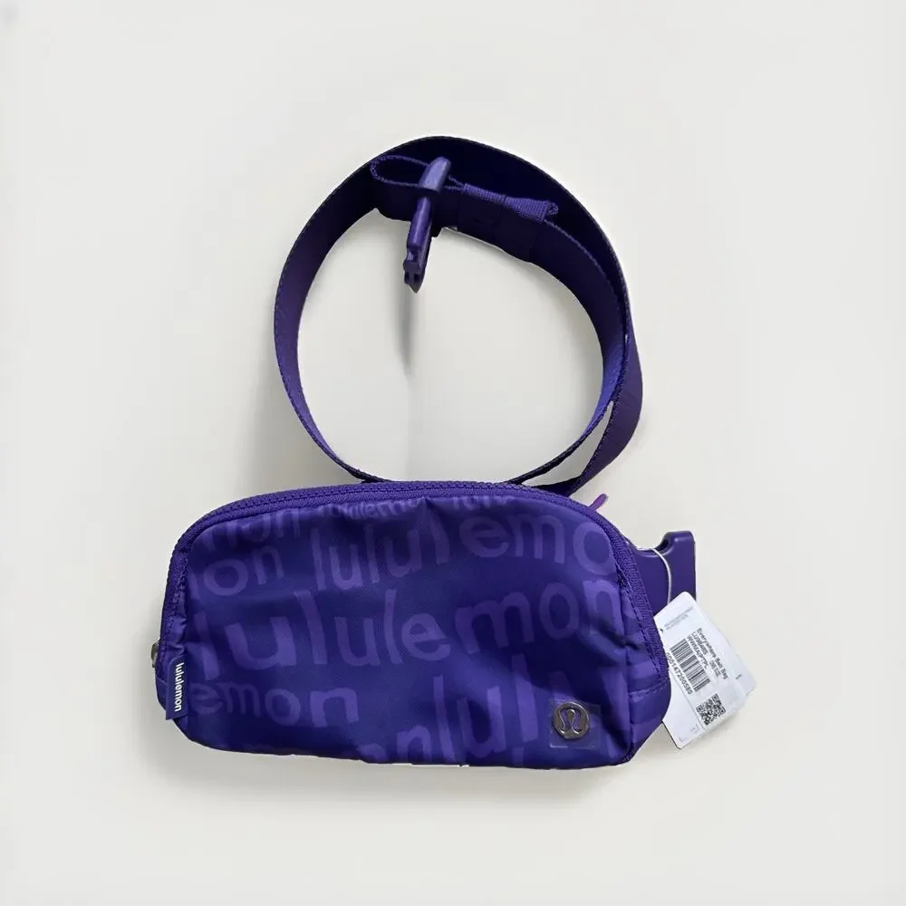 Lululemon Everywhere Belt Bag Atomic Purple Wobbley Wordmark NWT