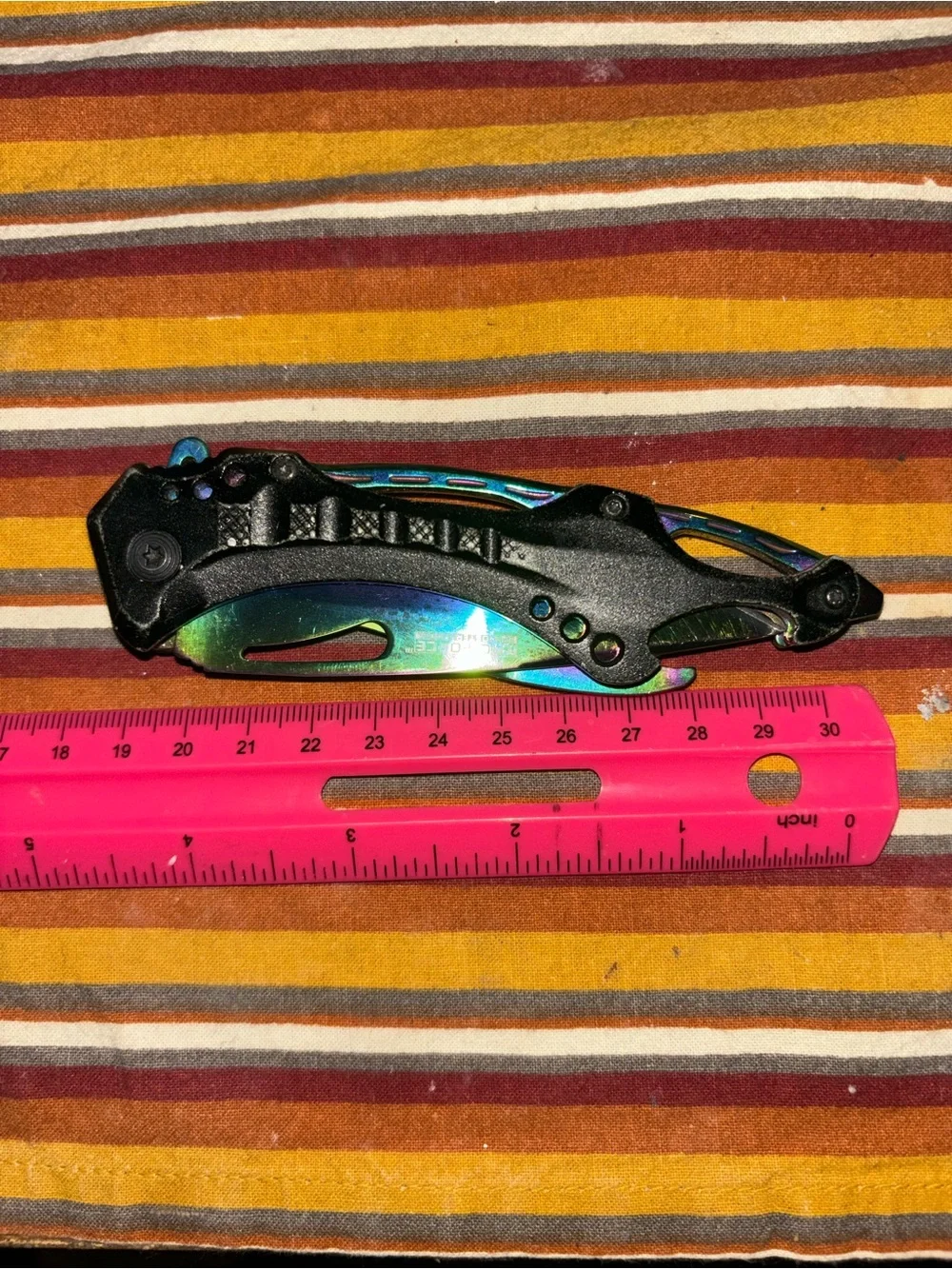 Multicolor Rainbow Folding Pocket Knifes for anything that needs cut.