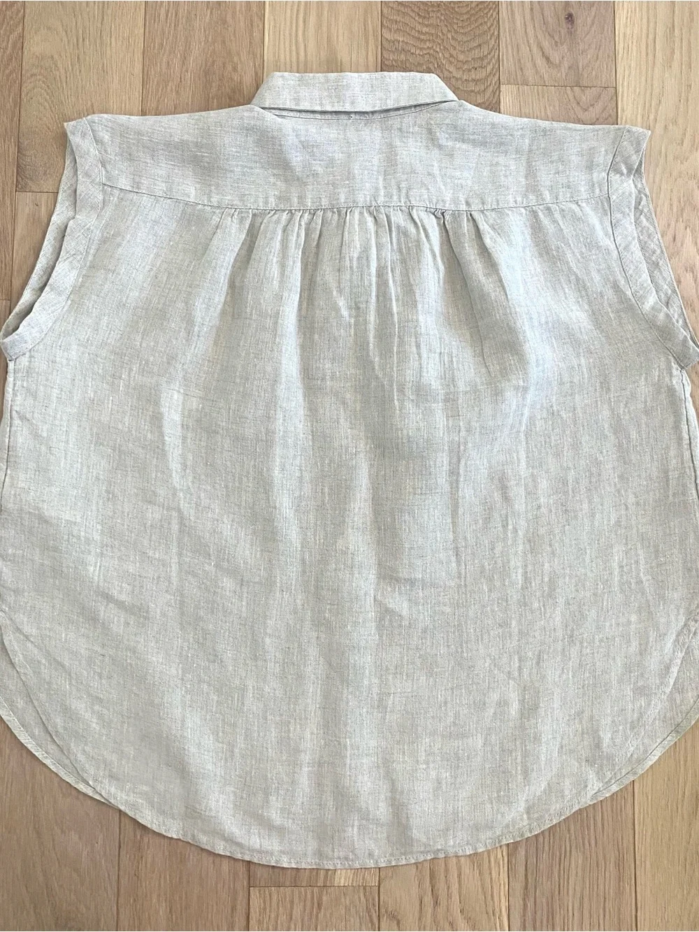 J. Crew New Capitaine Sleeveless Shirt Baird McNutt Linen