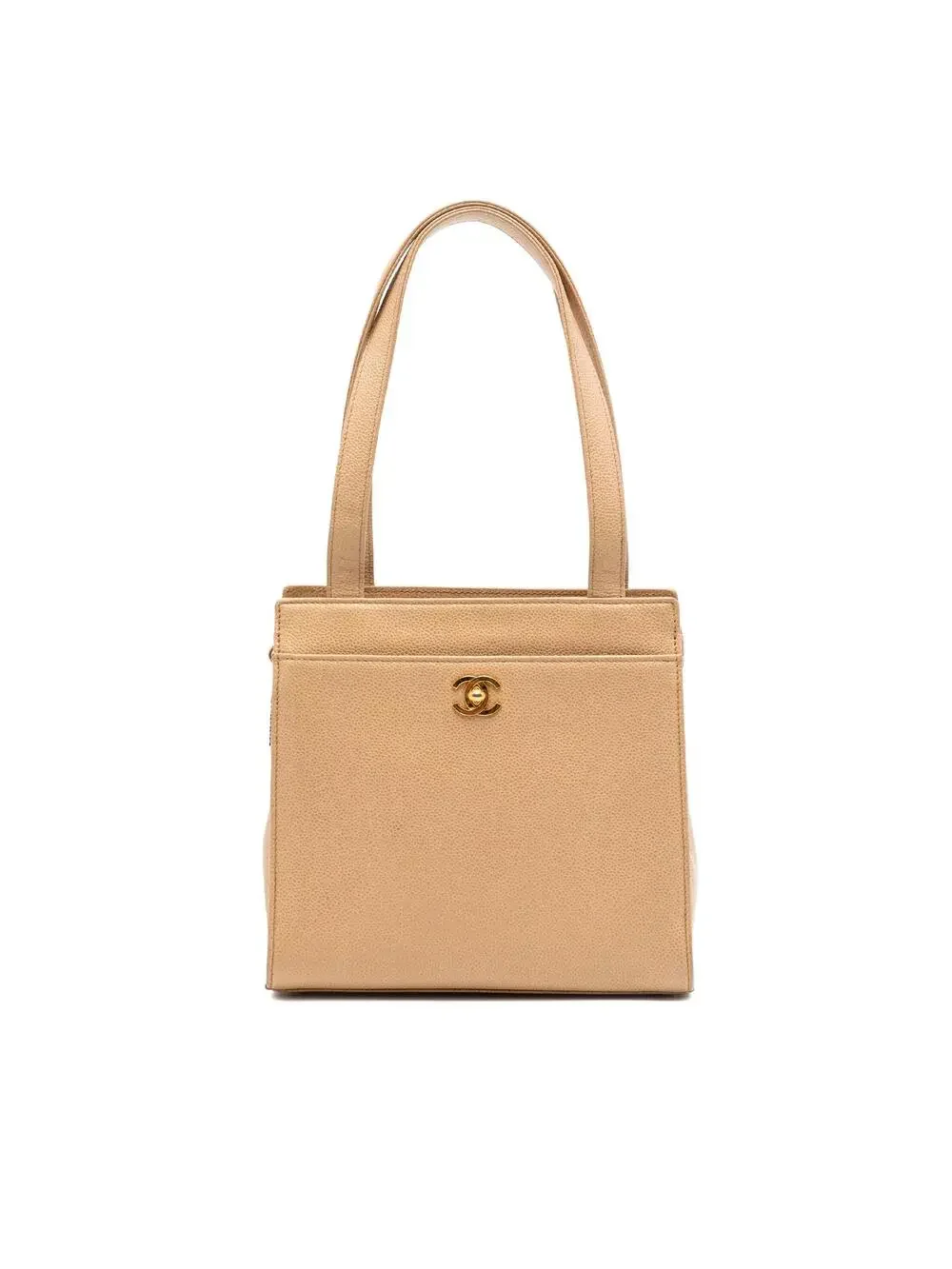 Chanel Cc Caviar Turn Lock Tote Pre- #290387C19B