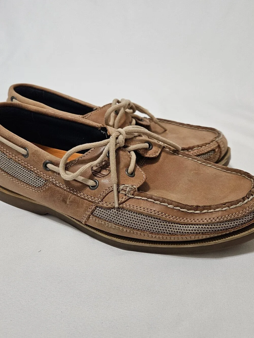 Timberland Gateway Pier Men's Brown Leather Boat Shoes US Size 10.5