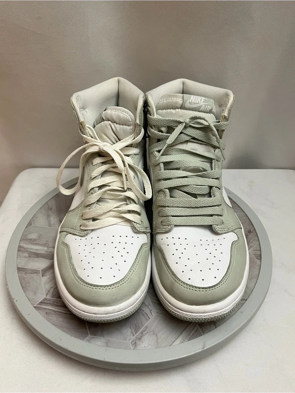 Nike Air Jordan 1 High OG Seafoam Women’s 10 CD0461-002 White Green Sneakers