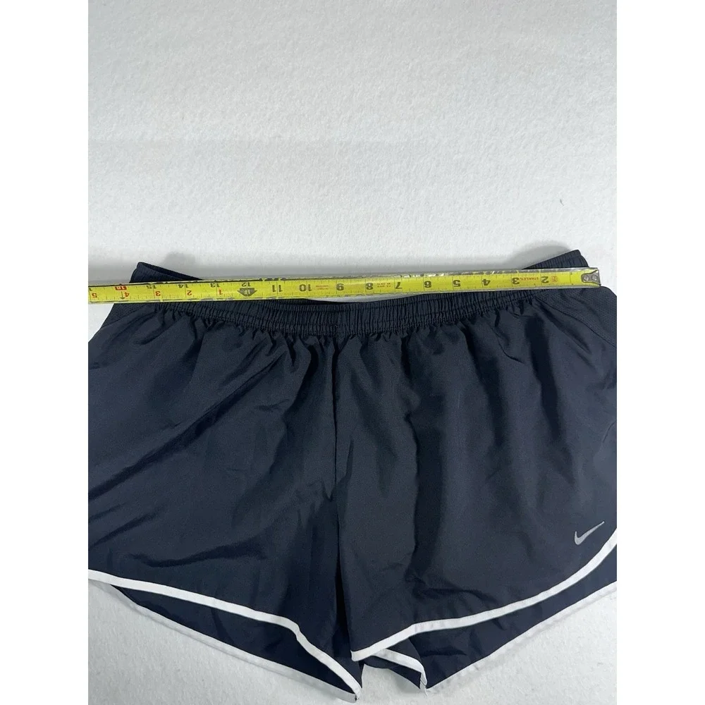 Nike Dri-FIT Women's Running Shorts Black White Athletic Gym Size X