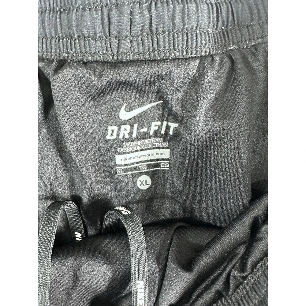 Nike Dri-FIT Women's Running Shorts Black White Athletic Gym Size X