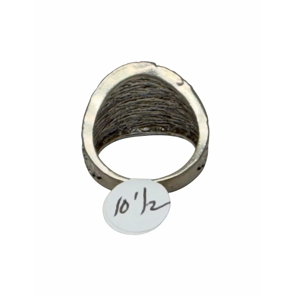 Harley Davidson Motor Cycles Ring Men's Silver Tone Zinc Alloy Ring Size 10.5