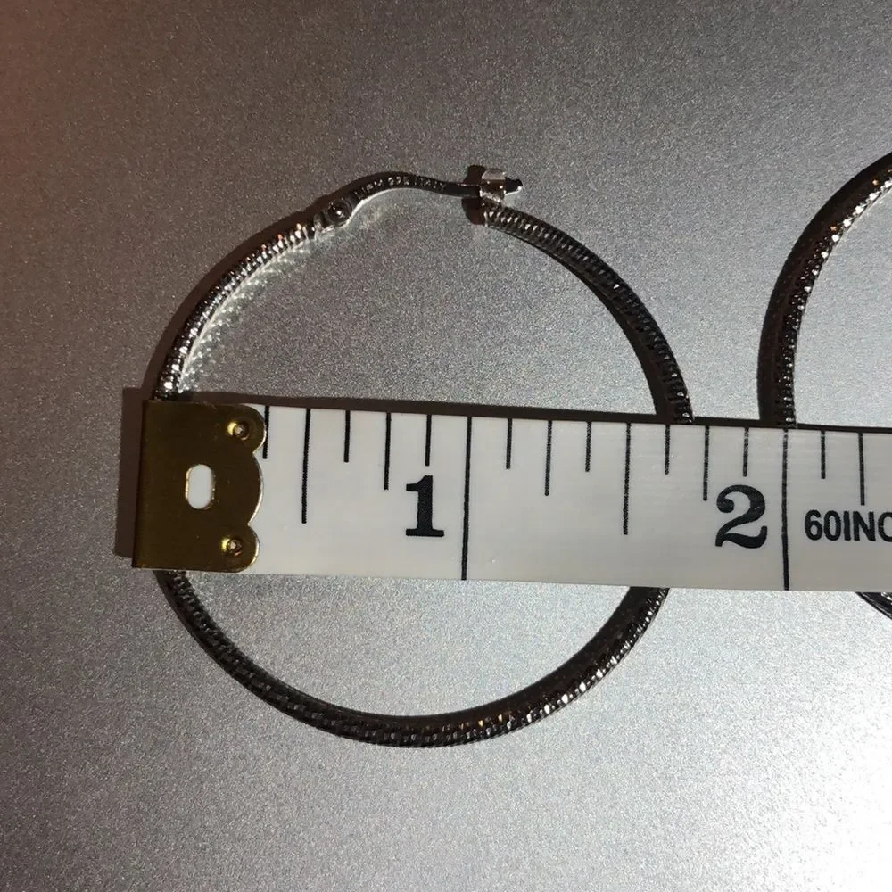 LIAM 925 ITALY STERLING SILVER HOOP EARRINGS