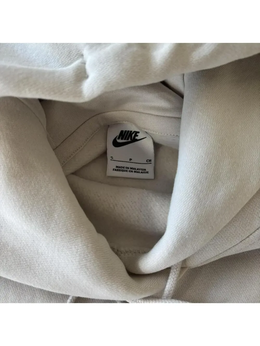 Nike Women's Cream and White Hoody