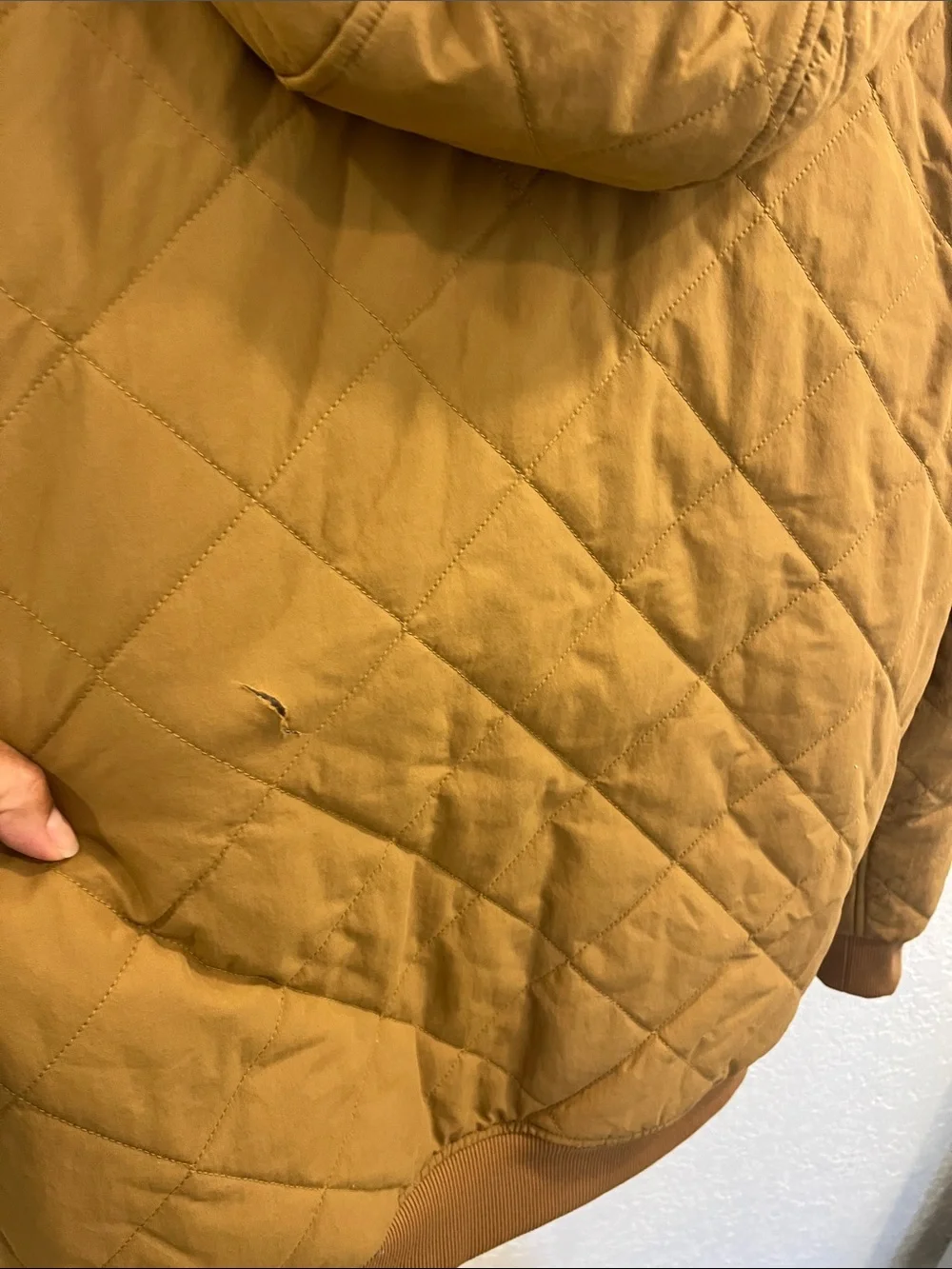 The North Face quilted bomber