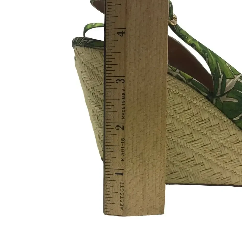 Tahari raffia wedge