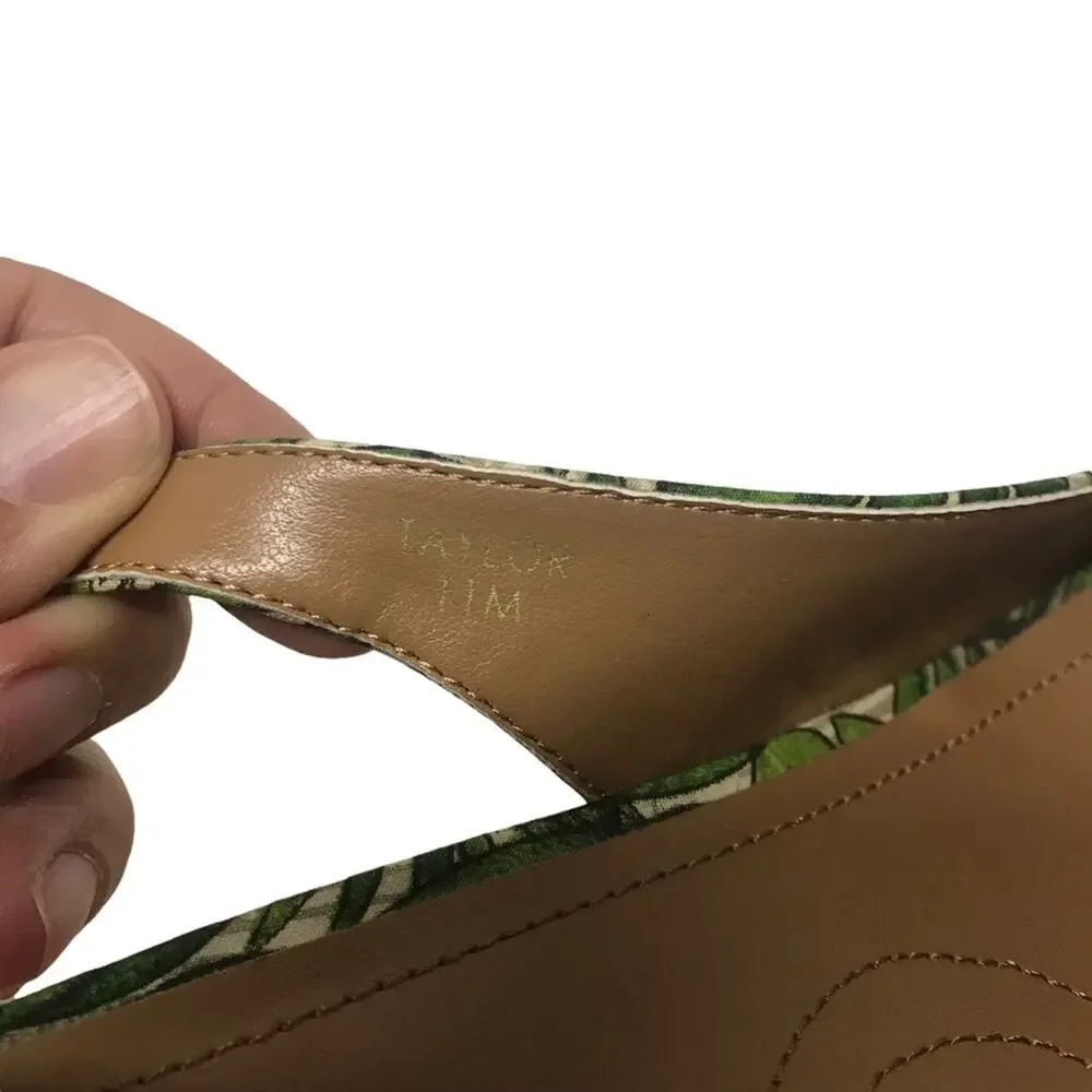 Tahari raffia wedge