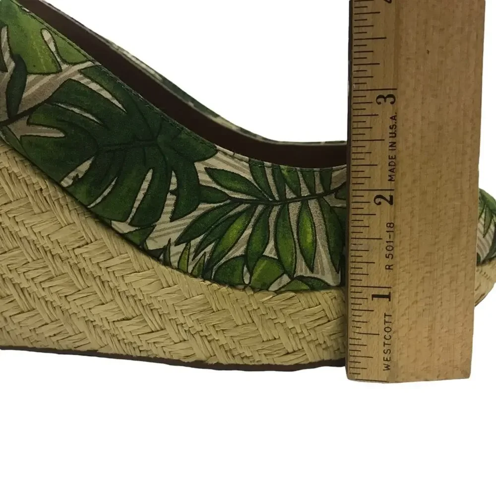 Tahari raffia wedge
