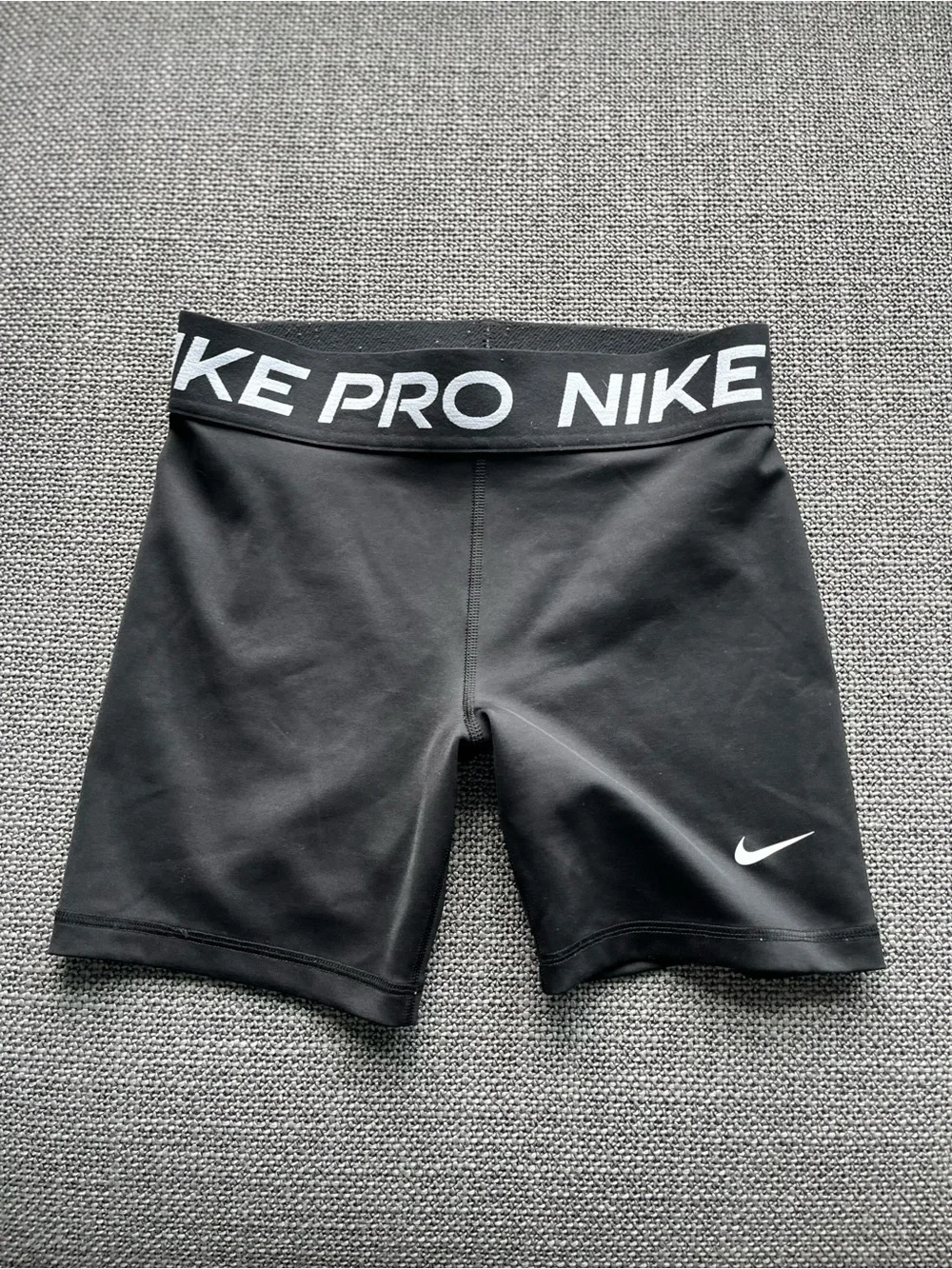Nike Black High-Waist Logo Bike Shorts