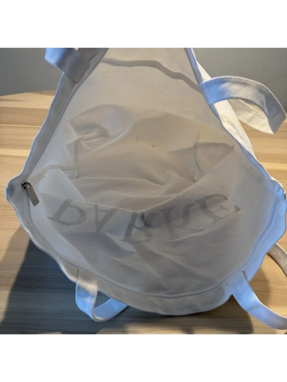 Parke NYC Hotdog Exclusive White Canvas Tote Bag