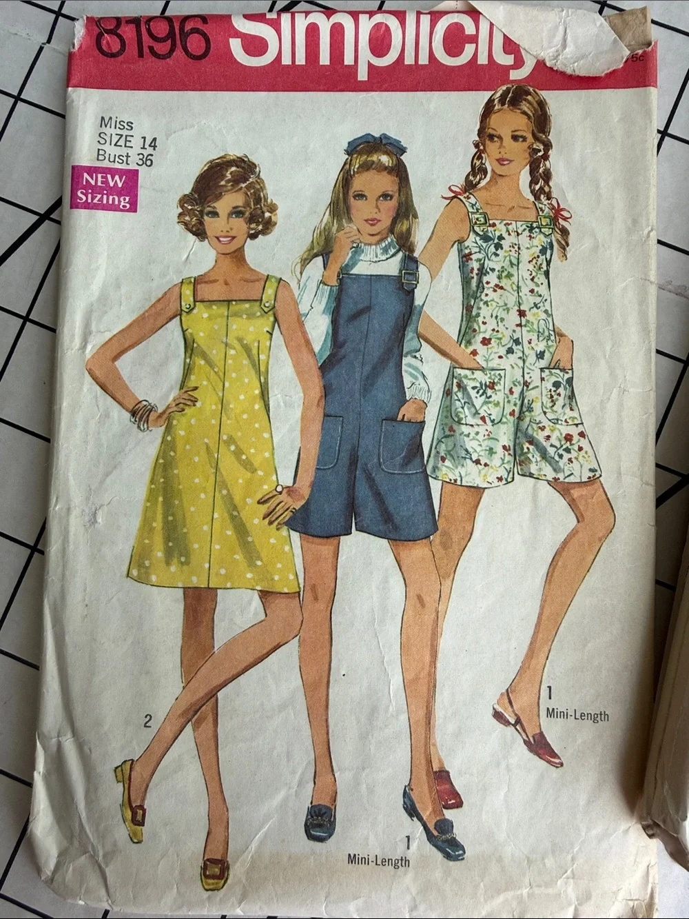 Lot of 3 Vintage Simplicity Sewing Patterns 8196 8694 8844 Complete Cut 1969-70