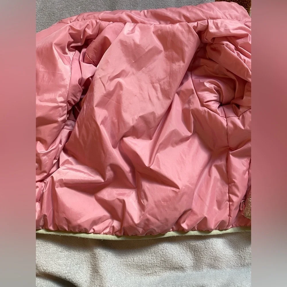 Andy & Evan Reversible Pink and Colorblock Sherpa Jacket