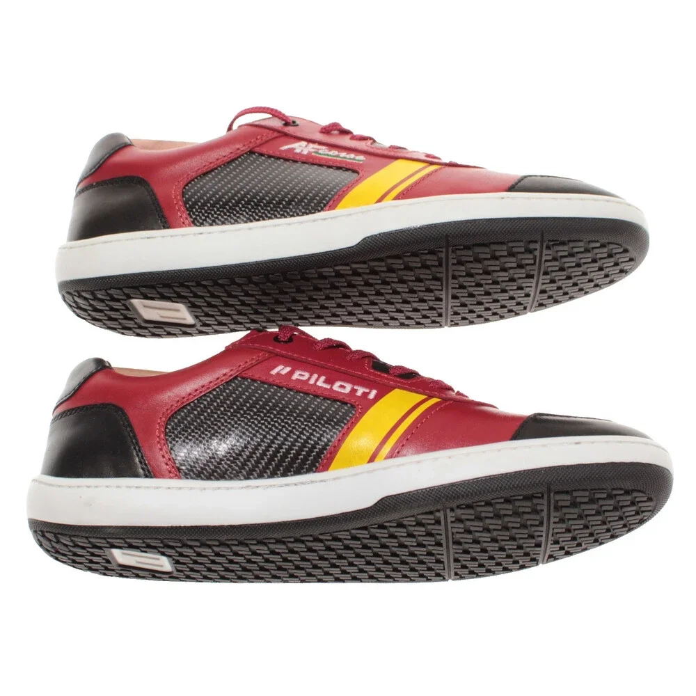 Piloti NWB Competizione AF Corse Driving Sneakers Size 9 US in Red Leather