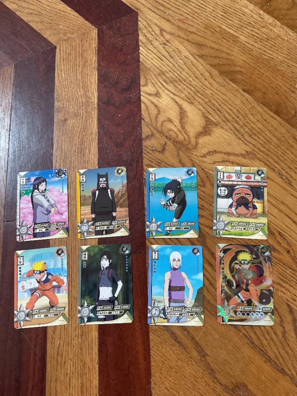 Naruto Anime Trading Card Lot – Foil & Character Cards (9 Cards)