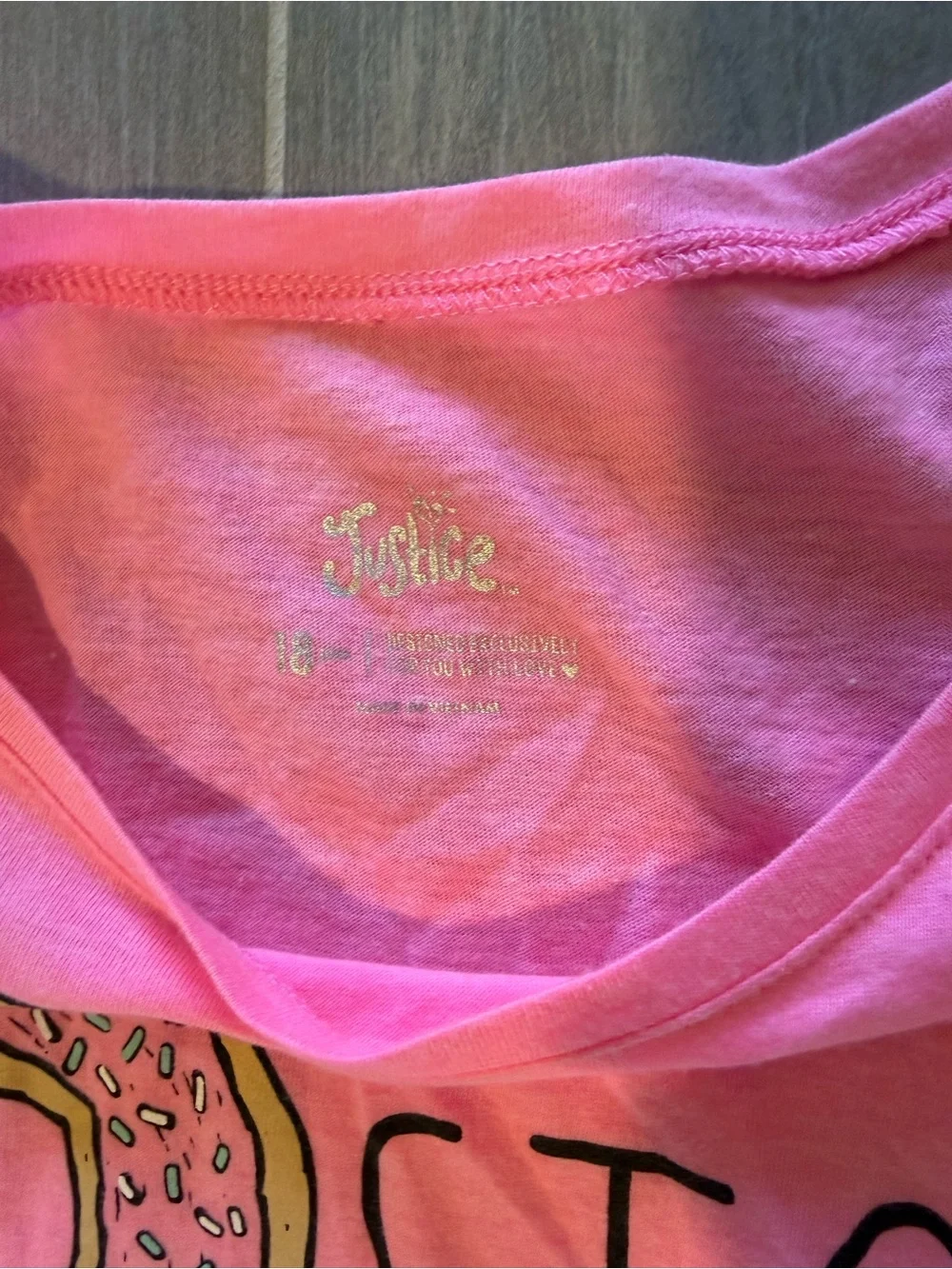 Justice Short-Sleeve Pink Graphic Tee - 