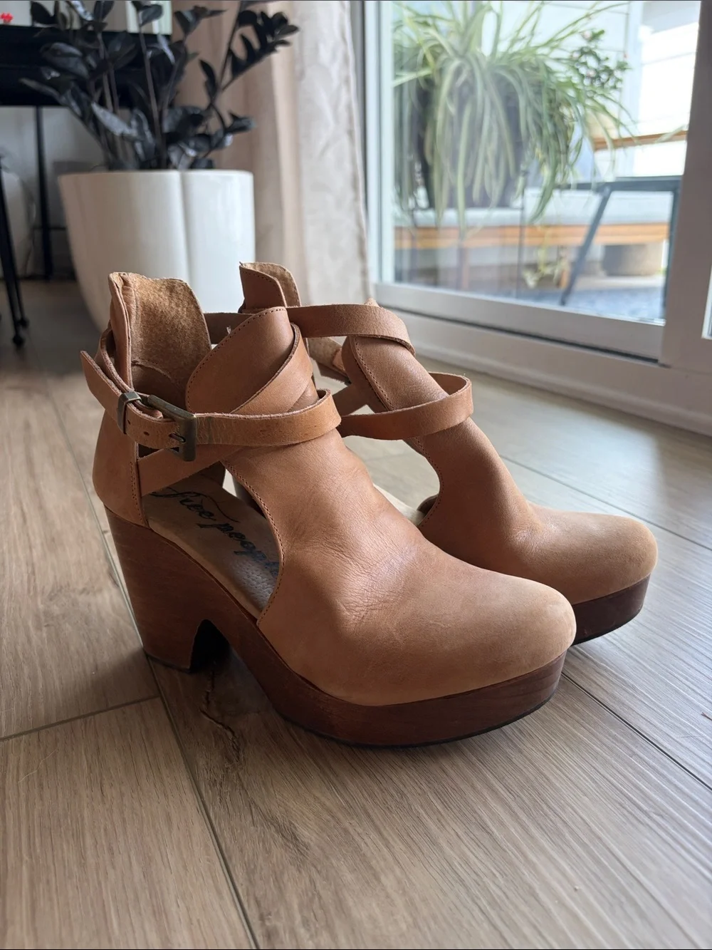Free People Leather Wedges