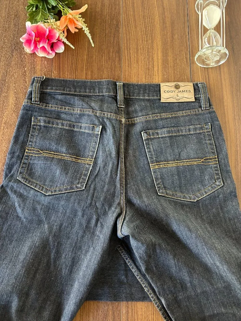 Cody James Men's Jeans 33x32 Dark Wash Denim Western