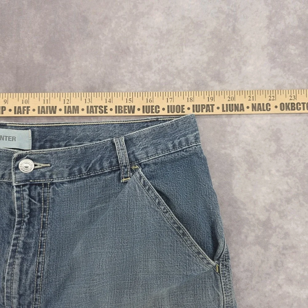Vintage Levis Carpenter Shorts Mens 36 Blue Denim Baggy Loose Fit Y2K Jorts