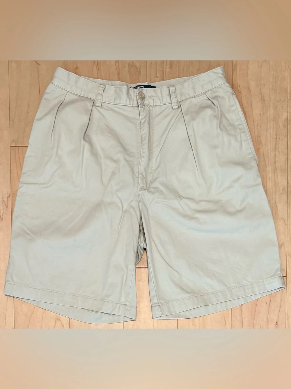 Polo Ralph Lauren Tyler 9” Chino Shorts Double Pleated Beige Khaki Men’s 32