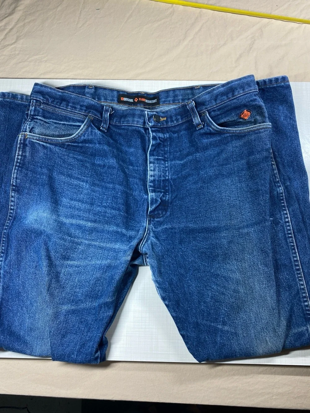 Wrangler FR Flame Resistant jeans men’s (fits 38x32) blue Original 13 FR13MWZ