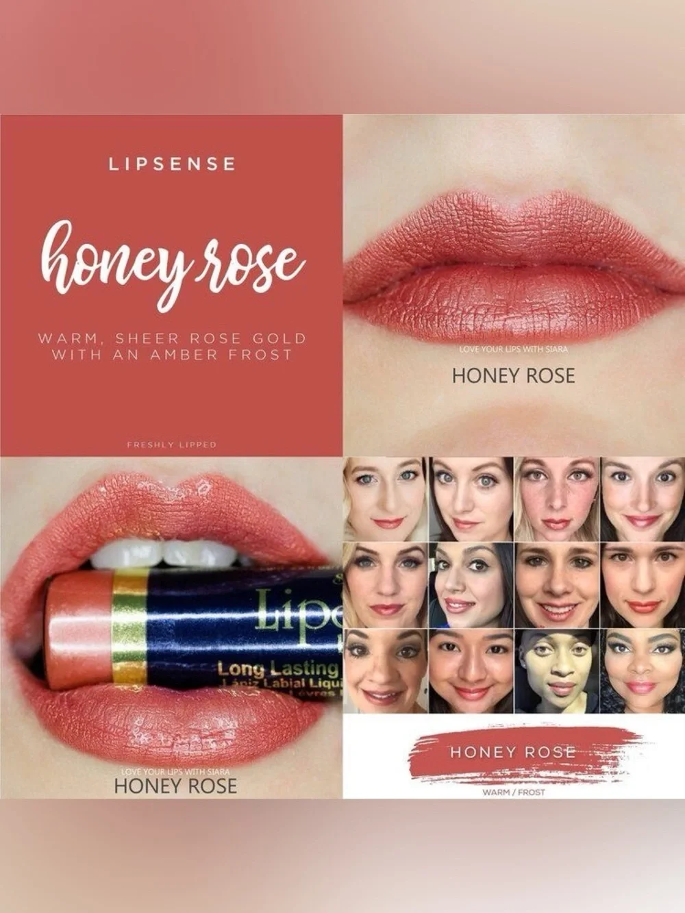 LipSense Honey Rose Sheer Rose-Gold Lip Color