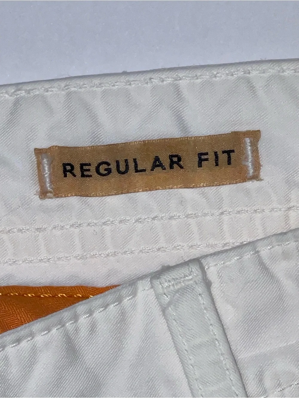 Hugo Boss Orange White Schino Chino Shorts Men’s Size 38 Cotton Twill