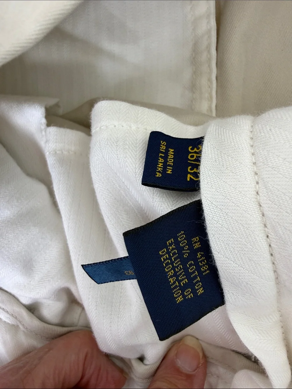 Polo by Ralph Lauren Cream Chinos