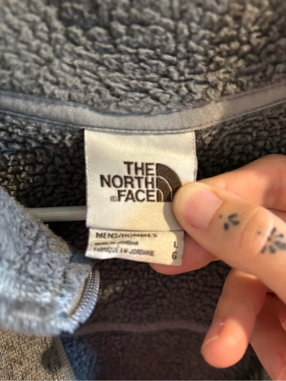 The North Face plush sherpa