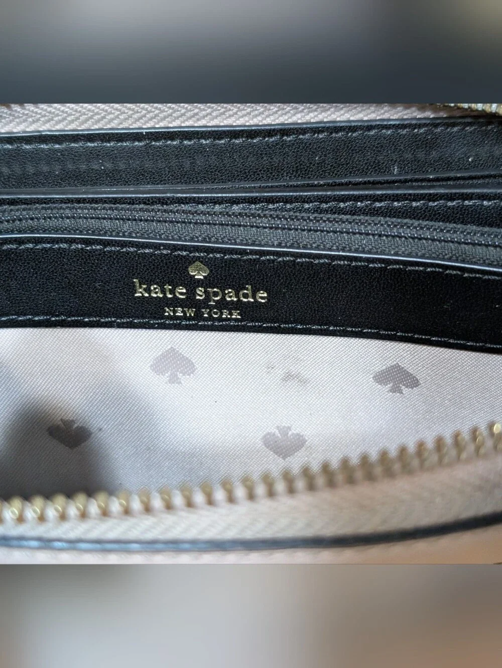 Kate Spade Minnie Mouse Zip Around Wallet - Blush & Black