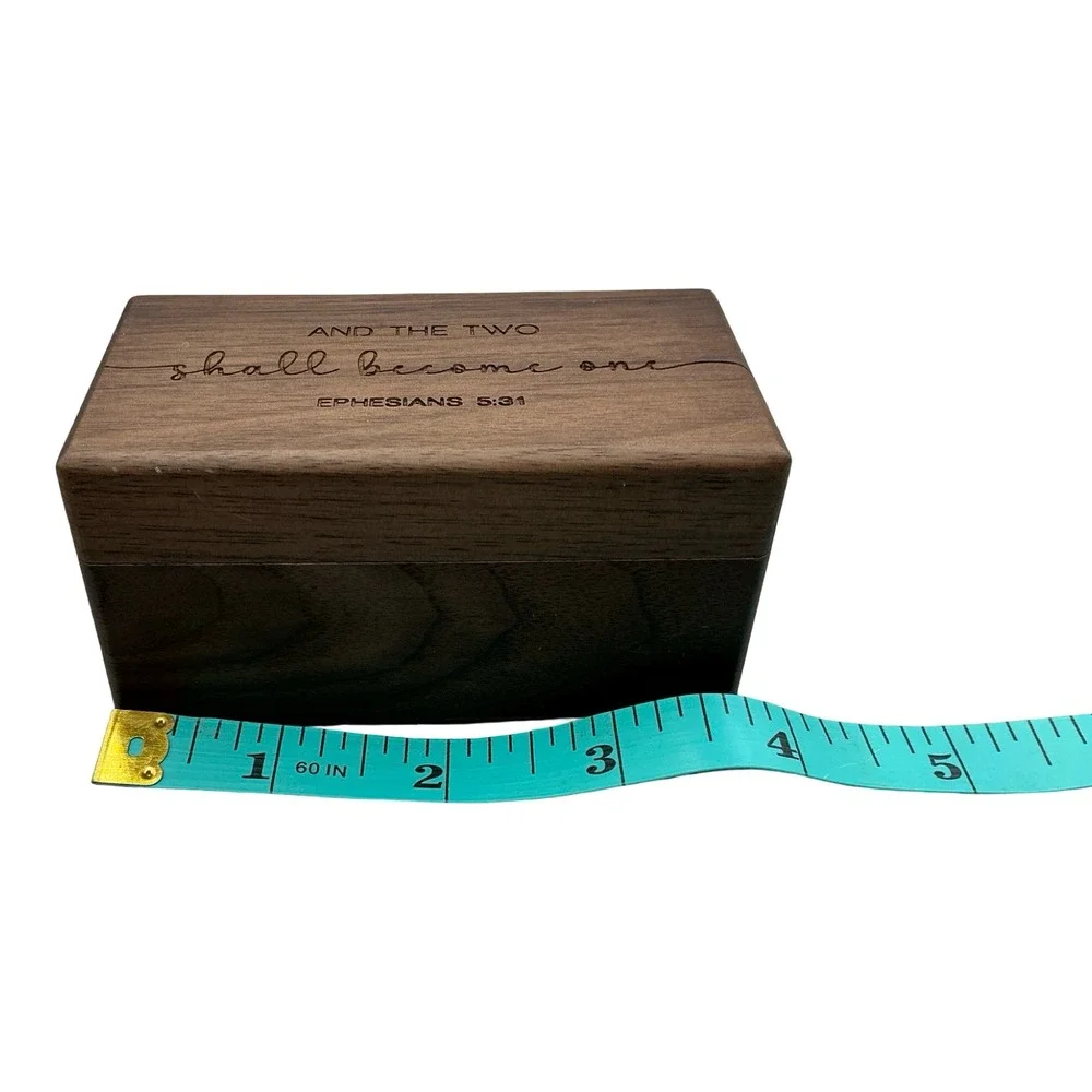 Unbranded walnut engraved