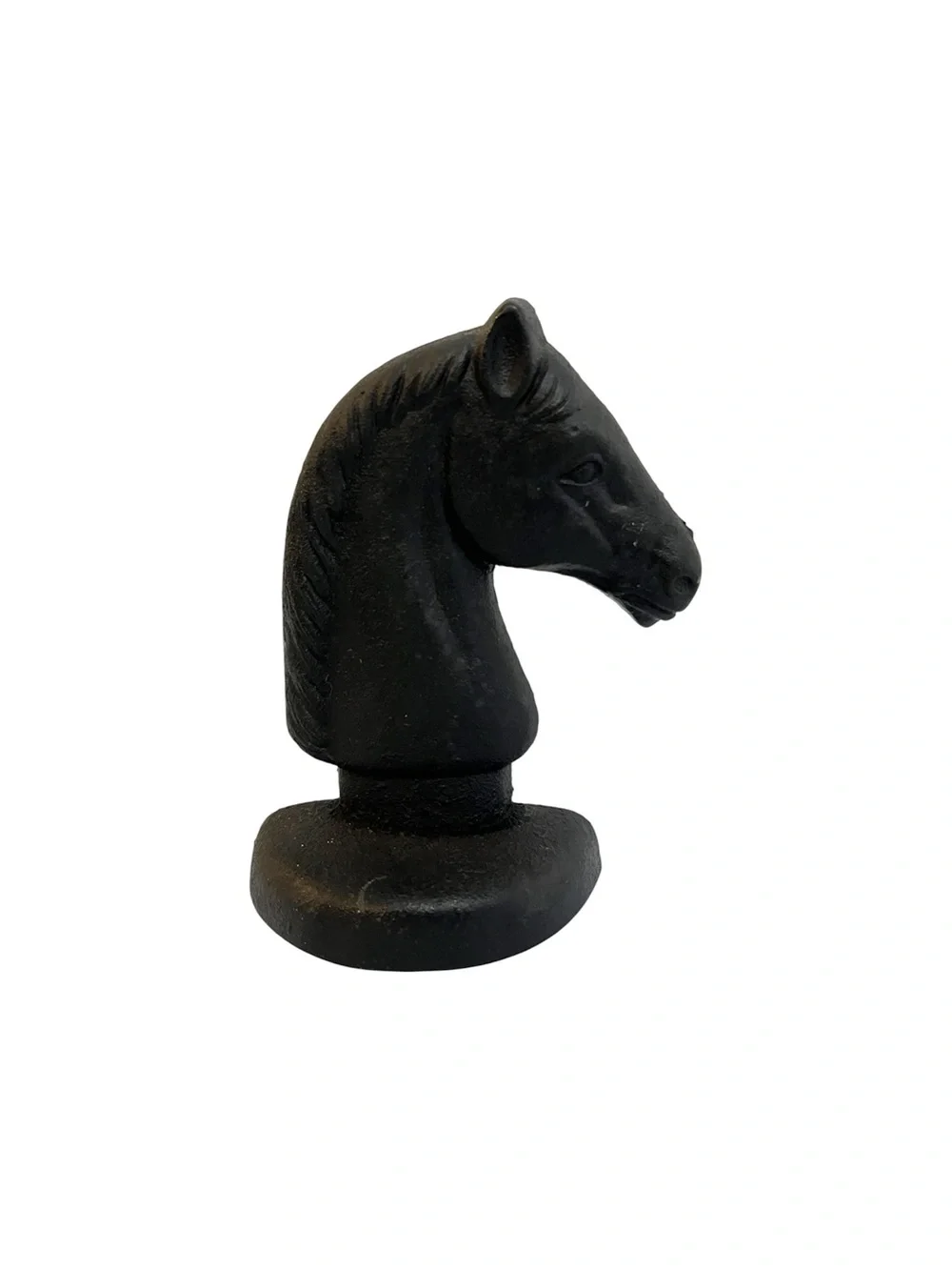 Vintage Metal Cast Iron Horse Head Bookend / Doorstop 6”