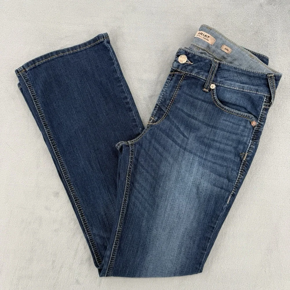 Ariat Real Denim Women's Jeans Size 32R Perfect Rise Boot Cut Cowgirl Western