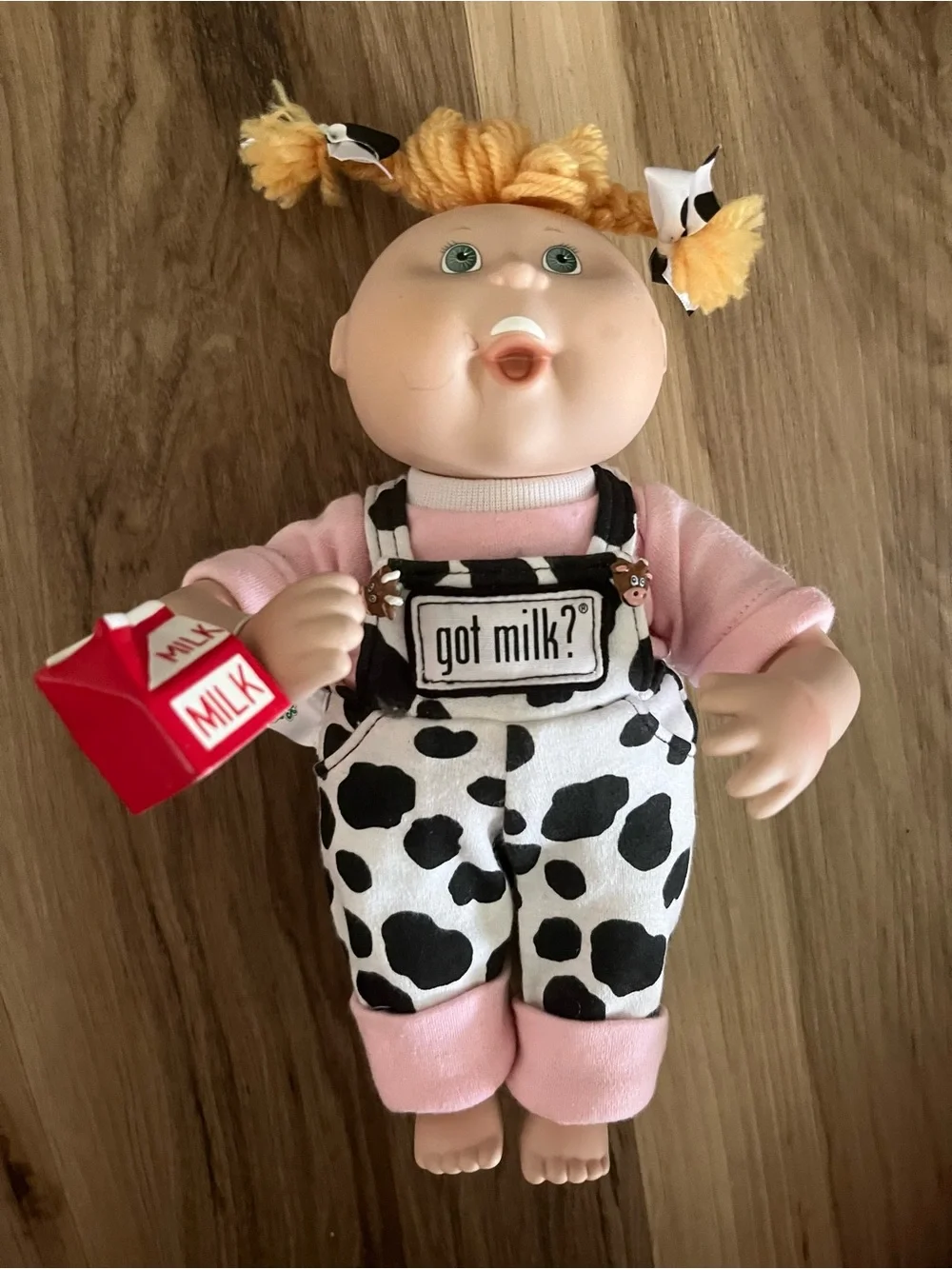 Danbury Porcelain Cabbage Patch Doll Dairy Cow Got Milk Elsie Jean