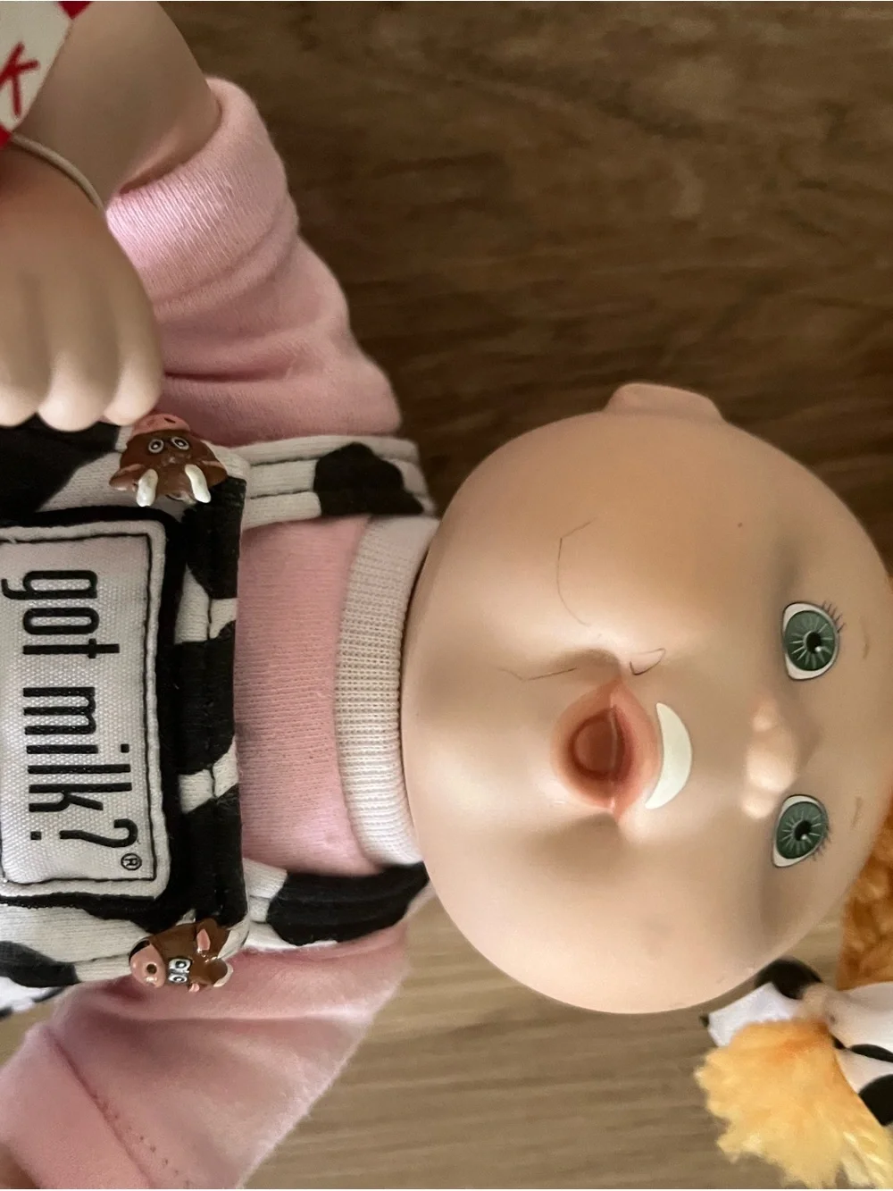 Danbury Porcelain Cabbage Patch Doll Dairy Cow Got Milk Elsie Jean