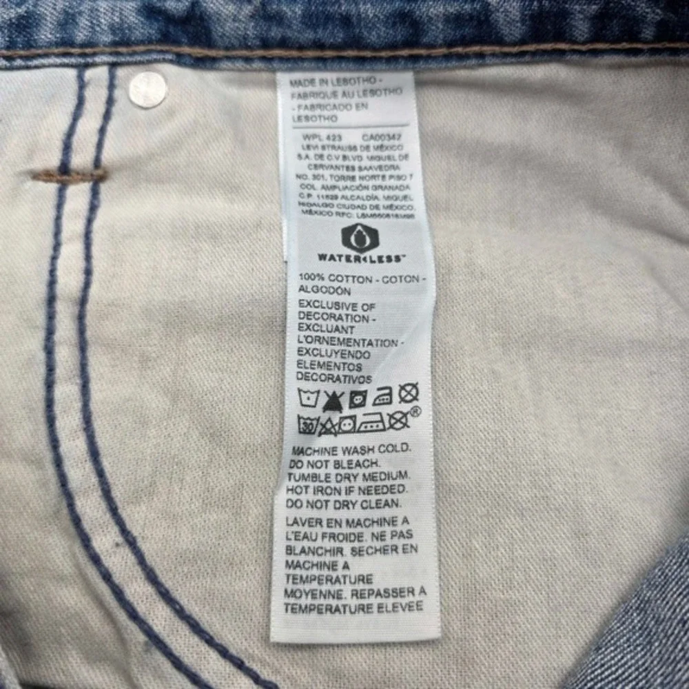 Signature by Levi Strauss Carpenter Jeans Men's 54x30 Indigo Blue Big & Tall NWT