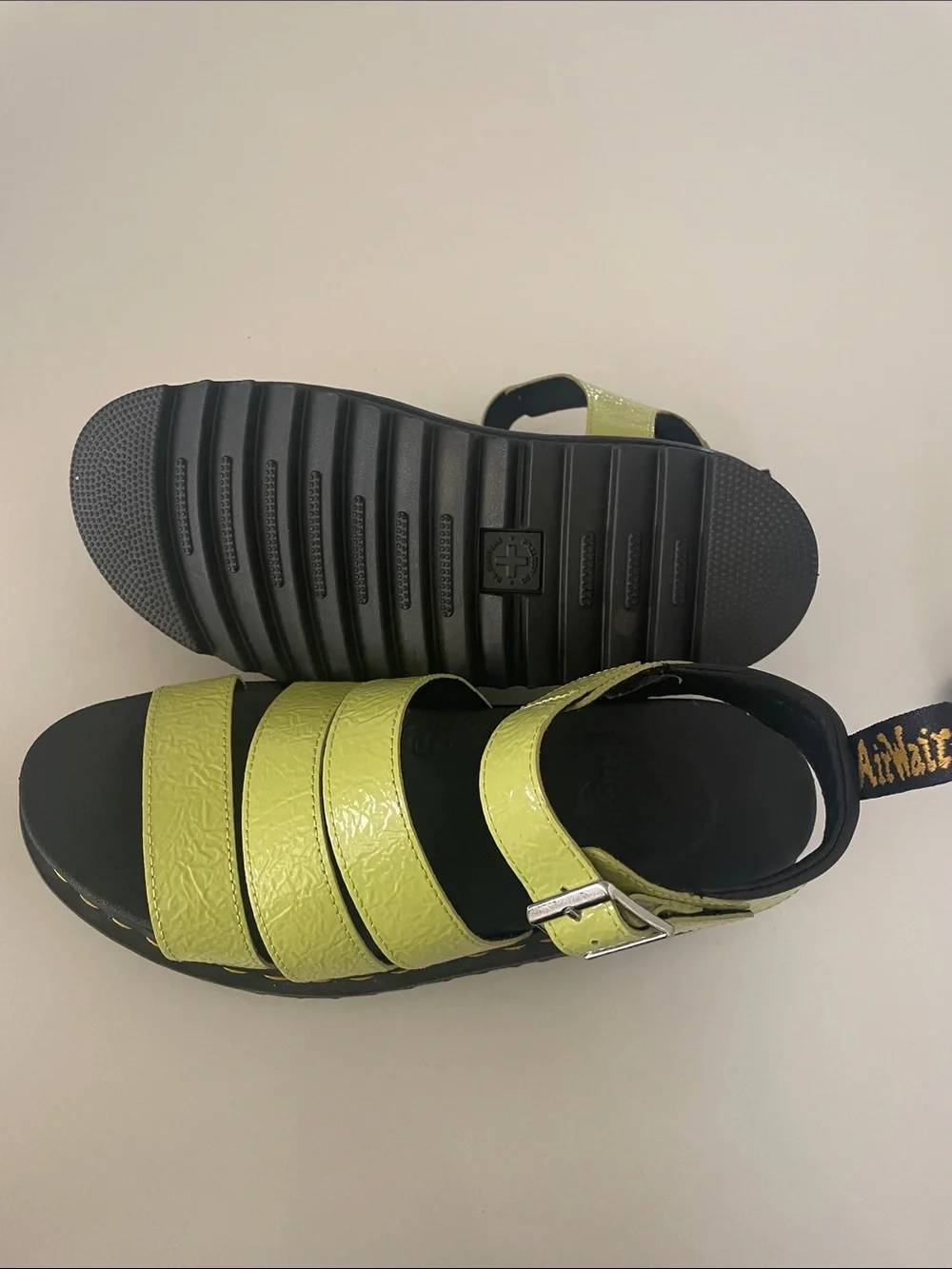 Dr. Martens Blaire Platform Quad Sandals NEW Lime Green