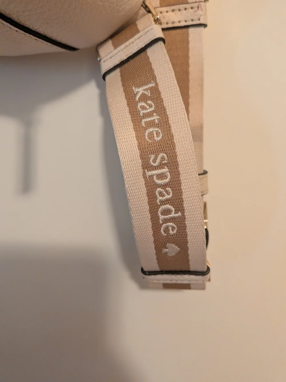 Kate Spade Pebbled Leather Belt Bag in Off-White