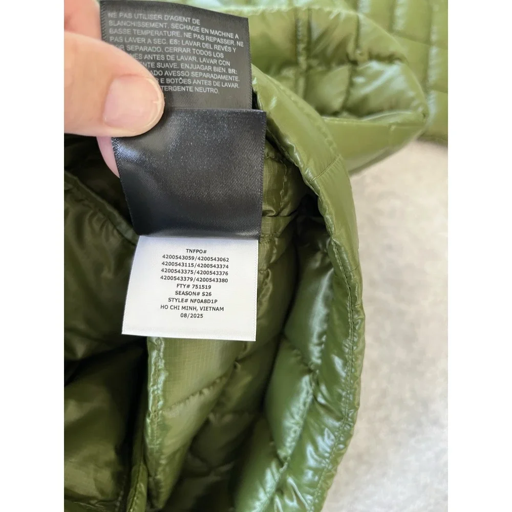 THE NORTH FACE NWT Men's Thermoball Insulated Puffer Jacket Lg Green