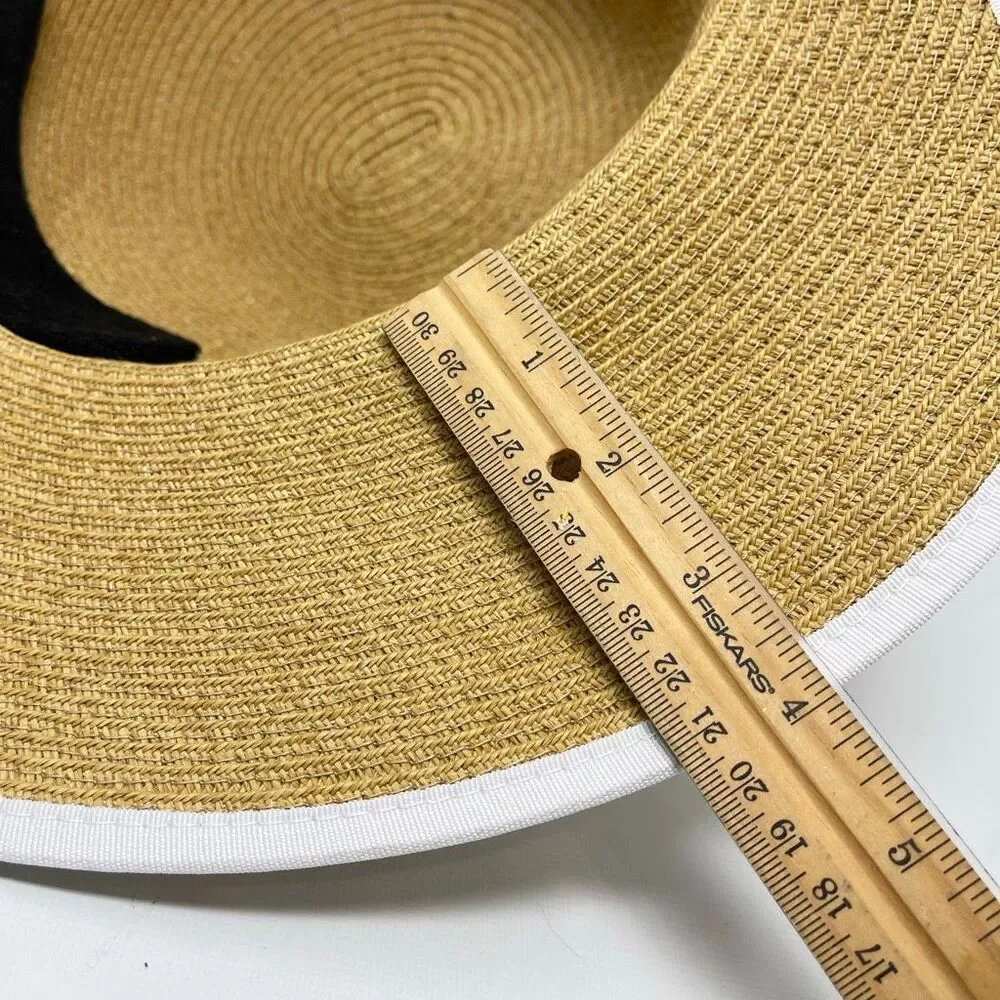 Sun N Sand Floppy Open Back Face Saver Sun Hat Cap 100% Paper Women’s OSFM