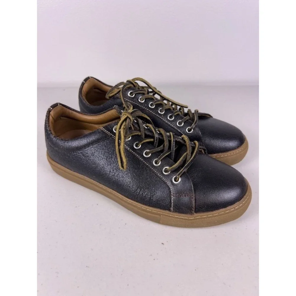 Thursday Boot Co Mens Low Top Leather Sneakers Gum Sole Casual Shoes Size 8.5