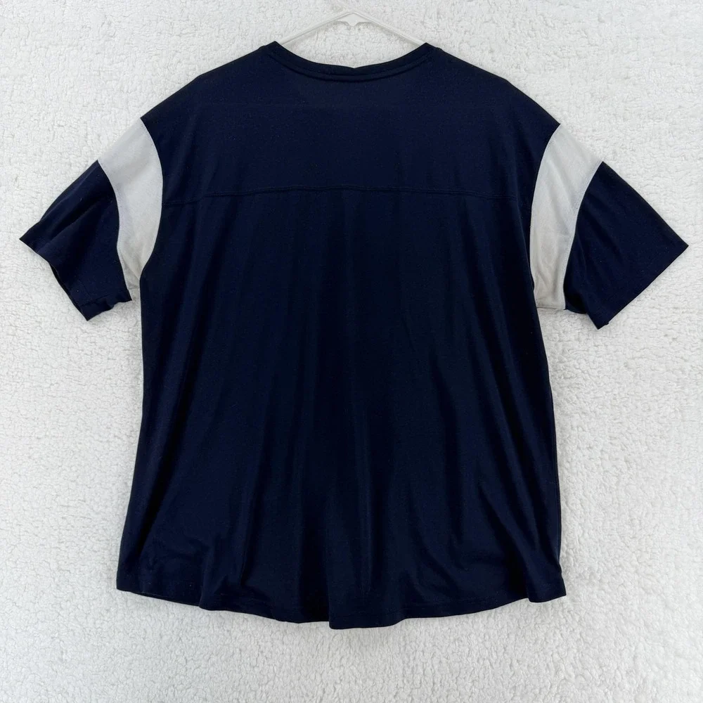 Nike Shirt Mens 2XL Navy Blue Dri-Fit Athletic Short Sleeve Training‎ Y2K