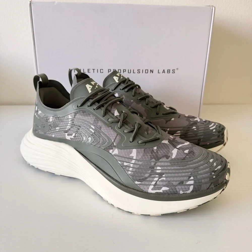 New! APL Techloom Camo Sneakers - Olive & White, Size 11 (Men)