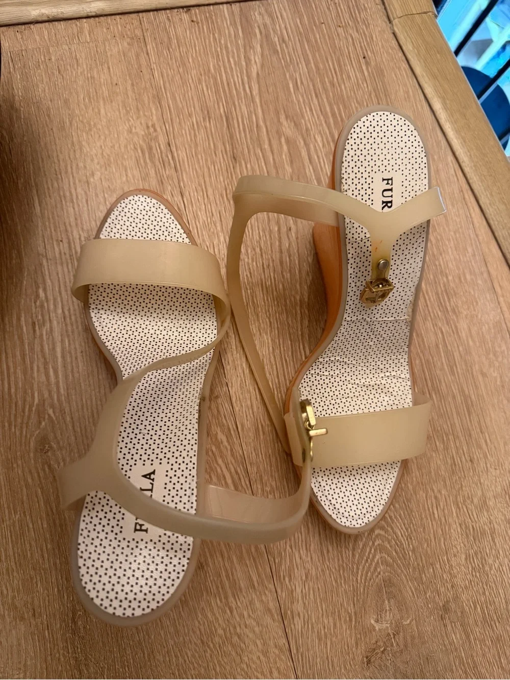 Furla jelly wedge