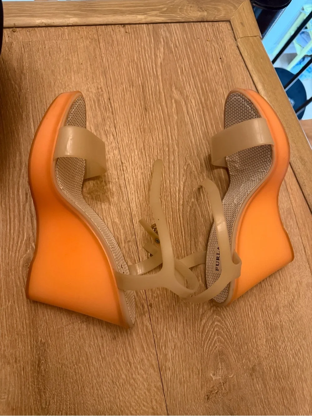 Furla jelly wedge
