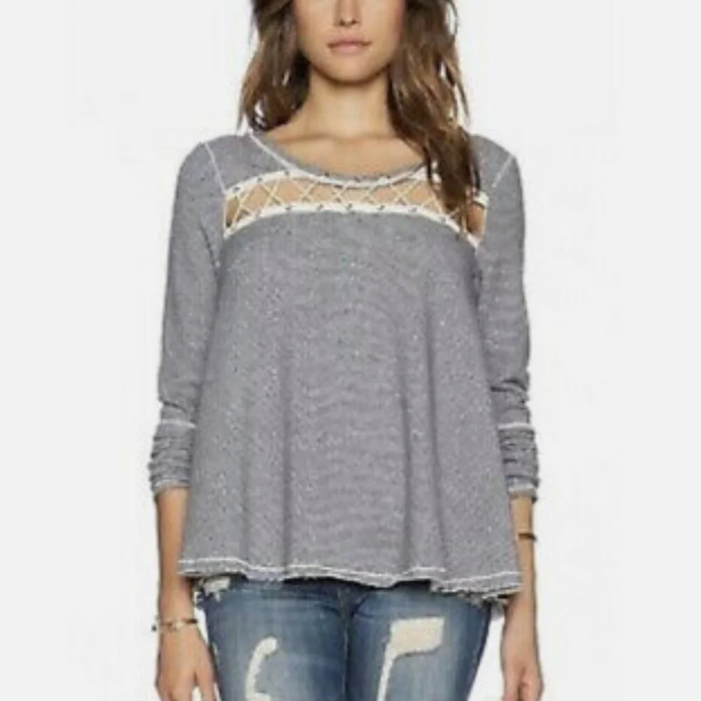 Free People raw stripe love